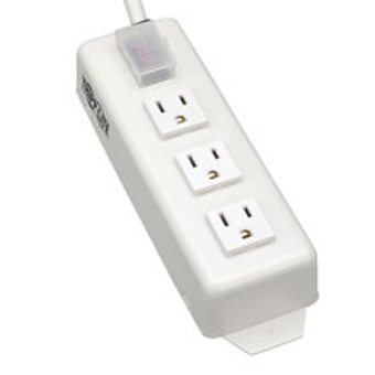 TRIPP LITE, POWER STRIP 3 OUTLET 6-FT CORD 15AMP CIRCUIT